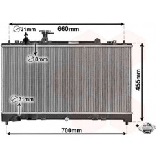 ΨΥΓΕΙΟ ΝΕΡΟΥ 1.8-2.0 ΒΕΝΖΙΝΗ ΜΗΧΑΝΙΚΟ (375x740x16) (KOYO) MAZDA 6 2008 - 2013 ( GH ) 063206305