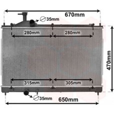 ΨΥΓΕΙΟ ΝΕΡΟΥ 2.0-2.4-3.0 ΒΕΝΖΙΝΗ - 2.0 HYBRID (400x690x16) MITSUBISHI OUTLANDER 2016 - 550206300