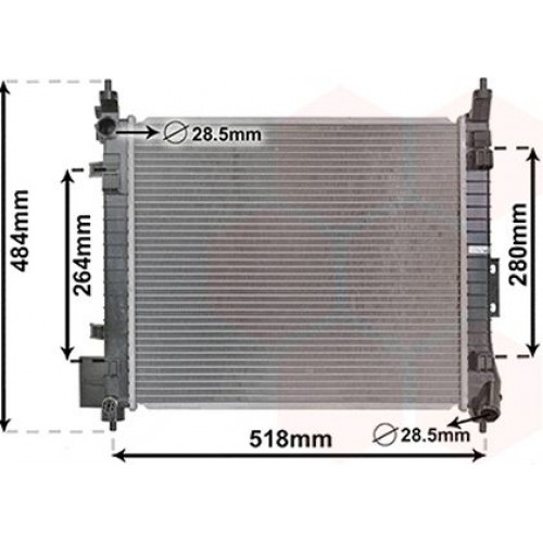 ΨΥΓΕΙΟ ΝΕΡΟΥ 1.2 DIG ΒΕΝΖΙΝΗ ΜΗΧΑΝΙΚΟ (450x390x16) NISSAN NOTE 2013 - 582006315