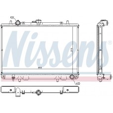 ΨΥΓΕΙΟ ΝΕΡΟΥ 2.0-2.4 ΒΕΝΖΙΝΗ ΜΗΧΑΝΙΚΟ (373x593) (VALEO CLASSIC) MITSUBISHI L200 2002 - 2006 ( K60T ) ( K70T ) 030406340