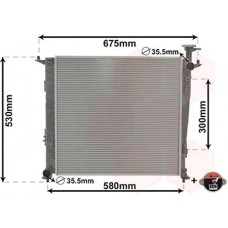 ΨΥΓΕΙΟ ΝΕΡΟΥ 2.2 CRDi ΠΕΤΡΕΛΑΙΟ ΜΗΧΑΝΙΚΟ (510x480x32) KIA SORENTO 2014 - 426106300