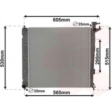 ΨΥΓΕΙΟ ΝΕΡΟΥ 1.7 CRDi ΠΕΤΡΕΛΑΙΟ ΜΗΧΑΝΙΚΟ (480x480x16) KIA CARENS 2013 - 422806320