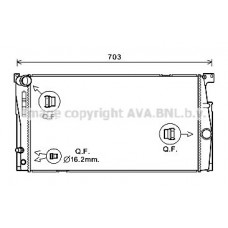 ΨΥΓΕΙΟ ΝΕΡΟΥ 2.0 BENZINH +/- A/C ΑΥΤΟΜΑΤΟ (600x343) BMW 5 Series 2010 - 2014 (F10) (F11) 160006335