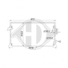 ΨΥΓΕΙΟ A/C 4.0 ΒΕΝΖΙΝΗ - 2.5 ΠΕΤΡΕΛΑΙΟ (670x411x16) LANDROVER DISCOVERY 1994 - 1998 ( L J ) I 690606400