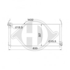 ΨΥΓΕΙΟ A/C ΒΕΝΖΙΝΗ 1.4-1.8-2.0 - ΠΕΤΡΕΛΑΙΟ 1.9JTD (58x31x2,2) 95-96 FIAT MULTIPLA 1998 - 2004 ( 186 ) 043506400