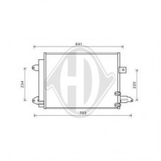 ΨΥΓΕΙΟ A/C 2.5 BENZINH (RS) Μ/Α (546x378x16) AUDI TT 2006 - 2011 ( 8J ) 098806410