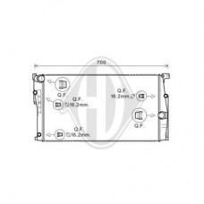 ΨΥΓΕΙΟ ΝΕΡΟΥ 3.0 (330d) ΠΕΤΡΕΛΑΙΟ ΑΥΤΟΜΑΤΟ (600x330x26) 3 ΣΩΛΗΝΑΚΙΑ BMW 3 Series 2014 - ( F30/31/34 )( F/L ) 154306340