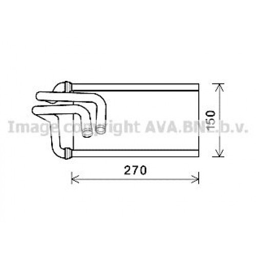 ΨΥΓΕΙΟ ΚΑΛΟΡΙΦΕΡ (BR) (141x261x26) JEEP WRANGLER 2007 - 2011 ( JK ) 179006500
