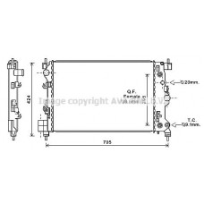 ΨΥΓΕΙΟ ΝΕΡΟΥ 1.6/1.8 16v ΑΥΤΟΜΑΤΟ ΒΕΝΖΙΝΗ (580x385x26) OPEL MOKKA 2012 - 2016 605006340