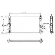 ΨΥΓΕΙΟ 1.4-1.6 TURBO ΒΕΝΖ(68x39,5)ΑΥΤΟΜ (KOYO) OPEL ASTRA 2010 - 2013 ( J ) 600106315
