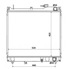 ΨΥΓ1.6cc16V+-/A/C(42.5x52.5)ΠΑΡ.Σ/Ο (KOYO) SUZUKI GRAND VITARA 1999 - 2001 ( SQ ) KOYO 010806305