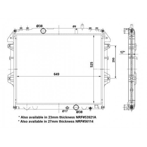 ΨΥΓΕΙΟ 2.5-3.0 T.D. (ΚΛΕΙΣΤΟ ΚΥΚΛΩΜΑ) (52.5x65) (KOYO) TOYOTA HILUX 2009 - 2012 ( KUN15/25 ) 826006305