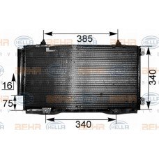 Ψυγείο A/C (Εξωτερικό) TOYOTA AVENSIS 2000 - 2003 ( T220 ) 013206410