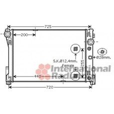 Ψυγείο Νερού MERCEDES C CLASS 2007 - 2011 ( W204 ) 014306320