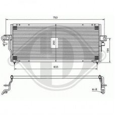 Ψυγείο A/C (Εξωτερικό) NISSAN ALMERA 1998 - 2000 ( N15 ) 015906400