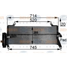 Ψυγείο A/C (Εξωτερικό) LANCIA Y 2001 - 2003 ( 840A ) 016606400