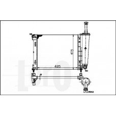 Ψυγείο Νερού FIAT 500 2007 - 2015 020206300