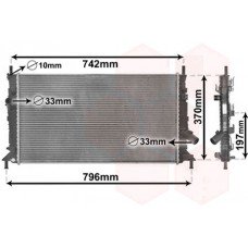 Ψυγείο Νερού FORD FOCUS C-MAX 2003 - 2006 ( Mk1a )( C214 ) VALEO 020906365