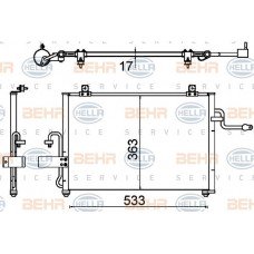Ψυγείο A/C (Εξωτερικό) CHEVROLET-DAEWOO TACUMA - REZZO 2001 - 2004 ( U100 ) 021406400