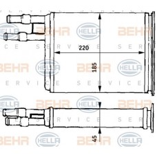 Ψυγείο Καλοριφέρ PEUGEOT BOXER 1994 - 2002 ( 230L ) 024106500