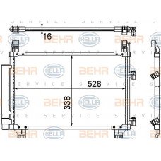 Ψυγείο A/C (Εξωτερικό) TOYOTA YARIS 2006 - 2009 ( KL9 ) 025206410