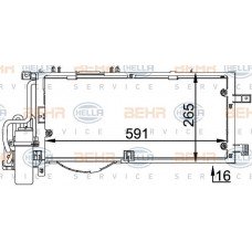 Ψυγείο A/C (Εξωτερικό) OPEL COMBO 2000 - 2004 028606425