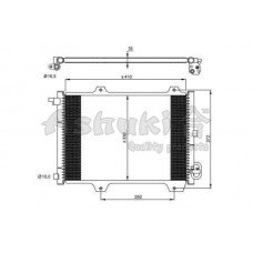 Ψυγείο A/C (Εξωτερικό) SUBARU JUSTY 2004 - 2008 ( G3X ) 029906400
