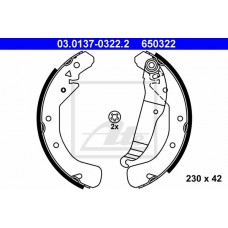 Θερμουίτ/Σιαγώνα OPEL ASTRA 1995 - 1998 ( F ) ATE 03.0137-0322.2