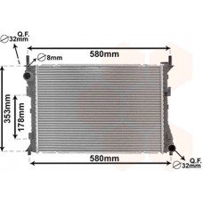 Ψυγείο Νερού FORD FIESTA 2002 - 2005 ( Mk5a ) 036206320