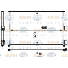 Ψυγείο A/C (Εξωτερικό) FIAT PUNTO 2003 - 2011 ( 188 ) 038906420