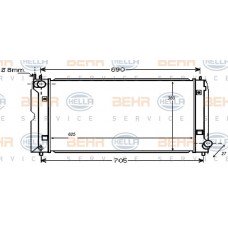 Ψυγείο Νερού TOYOTA COROLLA 2002 - 2004 ( E120 ) 044106320