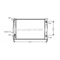 Ψυγείο Νερού SKODA SUPERB 2001 - 2008 ( 3U4 ) VALEO 044506375
