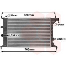 Ψυγείο Νερού OPEL VECTRA 1996 - 1998 ( B ) VALEO 048506305
