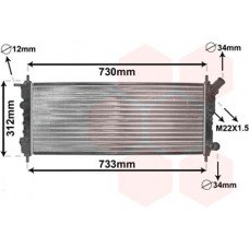 Ψυγείο Νερού OPEL CORSA 1993 - 2000 ( B ) BEHR 048706335