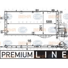 Ψυγείο A/C (Εξωτερικό) OPEL TIGRA 2004 - ( B ) 048906430