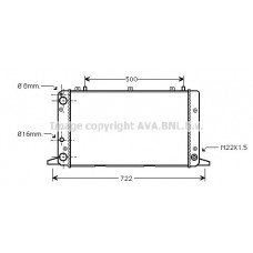 Ψυγείο Νερού AUDI 80 1986 - 1991 ( 89 ) ( 89Q ) ( 8A ) ( B3 ) 060806300
