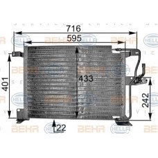 Ψυγείο A/C (Εξωτερικό) JEEP GRAND CHEROKEE 1993 - 1998 ( Z, ZJ ) 077006400