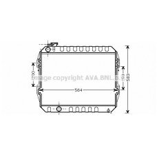 Ψυγείο Νερού TOYOTA HILUX 1989 - 1997 ( YN85-110 ) 098906320