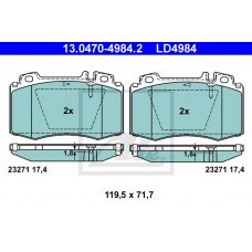 Τακάκια Σετ MERCEDES S CLASS 1998 - 2002 ( W220 ) ATE 13.0470-4984.2