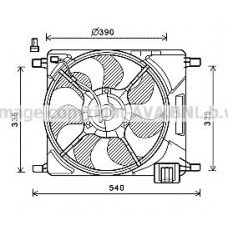 Βεντιλατέρ Νερού CHEVROLET-DAEWOO SPARK 2013 - 236106440
