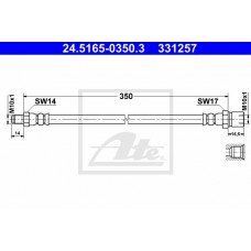 Μαρκούτσια Φρενων ATE 24.5165-0350.3