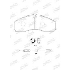 Τακάκια Σετ IVECO DAILY 2000 - 2007 JURID 2916009560