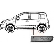 Διακοσμητικό Πόρτας FIAT PANDA 2012 - Πίσω Αριστερά 295006562