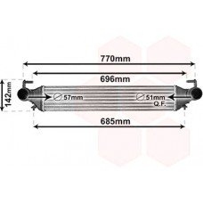Ψυγείο Intercooler FIAT 500 2015 - ( X ) 297106200