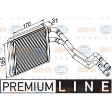 Ψυγείο Καλοριφέρ FORD FIESTA 2013 - 2016 324006500