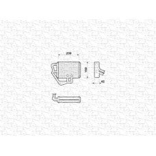 Ψυγείο Καλοριφέρ FIAT IDEA 2004 - 2007 MAGNETI MARELLI 350218065000