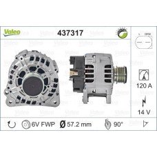 Δυναμό/Εναλλάκτης VW NEW BEETLE 2005 - 2011 ( 9C1 ) VALEO 437317