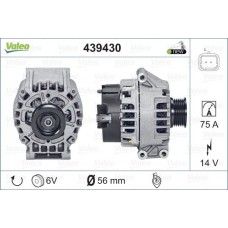 Δυναμό/Εναλλάκτης RENAULT CLIO 2001 - 2005 VALEO 439430