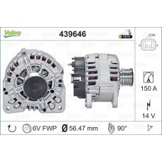Δυναμό/Εναλλάκτης RENAULT CLIO 2006 - 2009 VALEO 439646