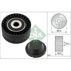 Τροχαλία παρέκκλισης & ενδιάμεσος τροχός PEUGEOT 206 2000 - 2008 ( CC ) INA 532 0331 10